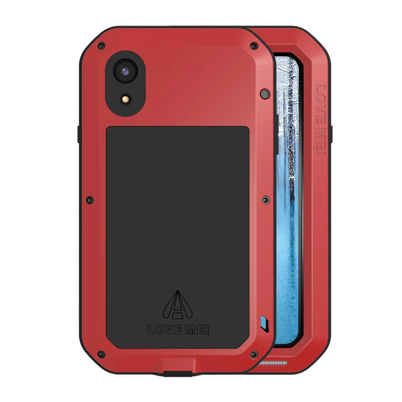 Алюминиевый металлический чехол для iphone XR водонепроницаемый полноразмерный