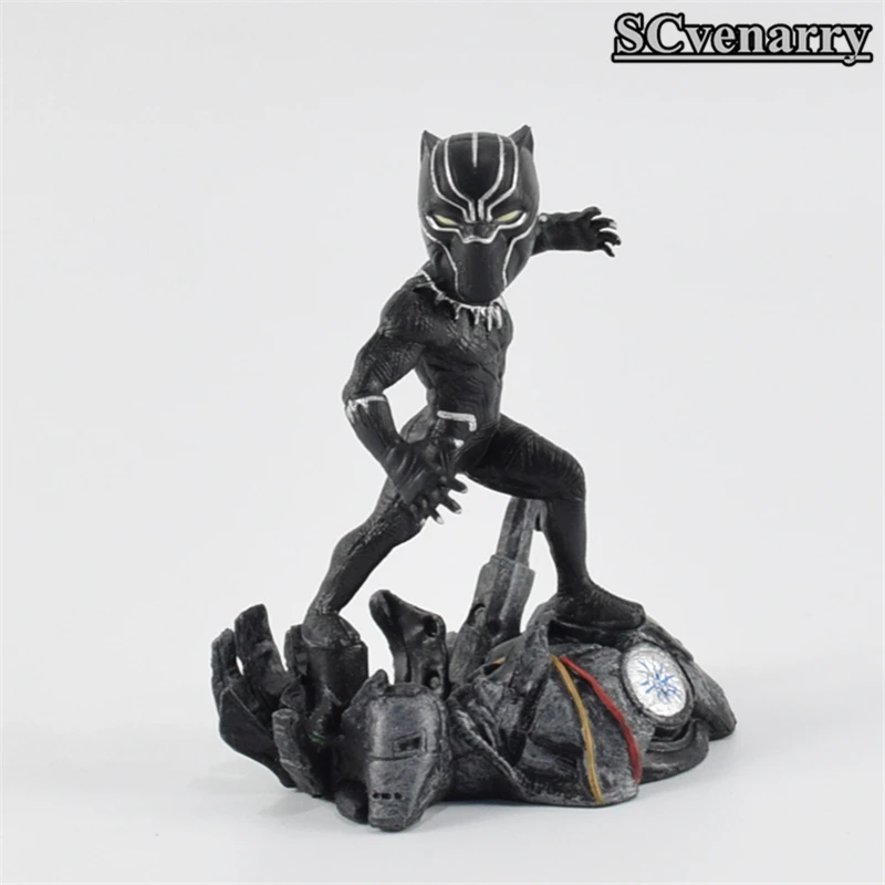 Черная пантера Комикса Marvel фигурку Марвел Фигурка Статуя ПВХ Фигурки