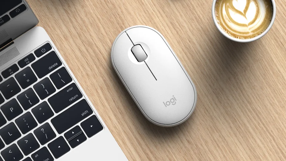 Logitech M350 Pebble Cobblestone легкая Бесшумная мышь Bluetooth беспроводная Двухрежимная Бесшумная портативная модная мышь