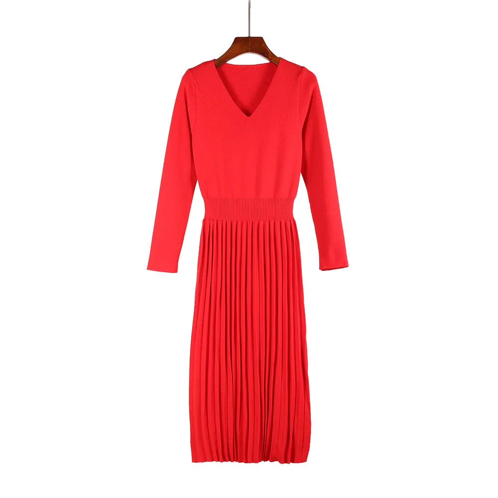 Новинка зимний свитер Heydress вязаное рождественское платье плиссированное