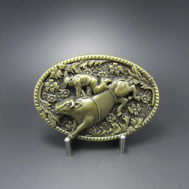 Новый Винтажный Бронзовый галстук с ковбойским быком|ceinture western|rodeo belt bucklerodeo belts |