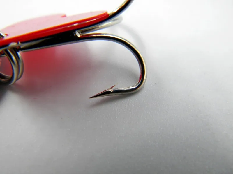 4 шт./лот рыбалка металлической ложкой приманки 5 см / 8.3g 6# крючки искусственное