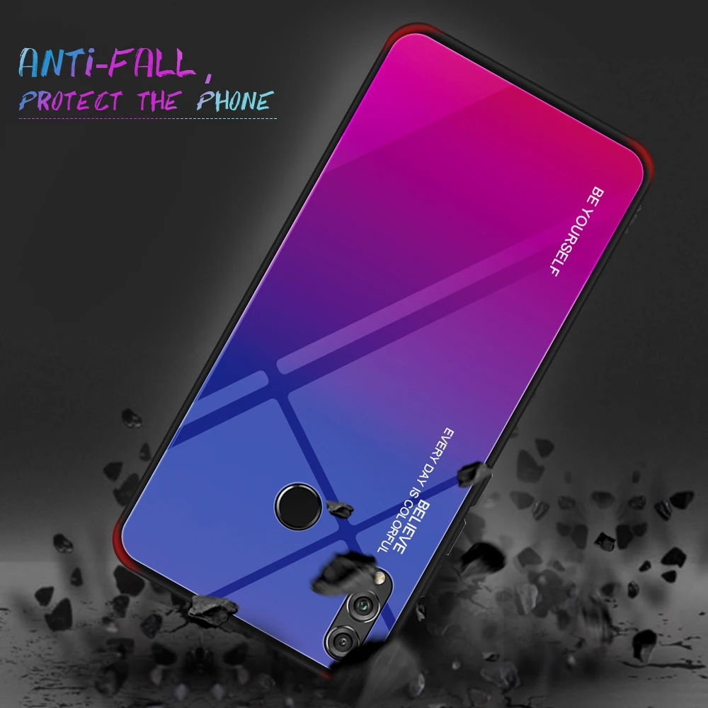 Olhveitra Case For Huawei P20 Lite Cover 9H Tempered Glass P30 Pro Honor 8X 10 20 P Smart Plus Z Y9 2019 | Мобильные телефоны и