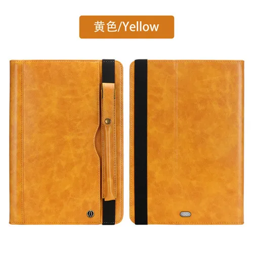 Yellow Для iPad 9,7 чехол с карандашом держатель кошелек карта многофункциональный чехол для iPad Air 1 2 для iPad Pro 9,7 Funda чехол s+ ручка - Цвет: Yellow