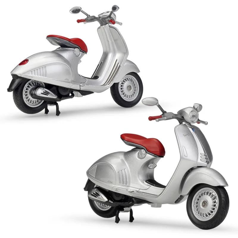 1:18 WELLY Piaggio 2014 Vespa 946 скутер литый Под Давлением Мотоцикл |