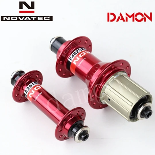 Crimson 20 24H Pair Низкая цена Novatec A291SB F482SB 20 24 Отверстия дорожный сплав ступицы велосипеда 8 9 10 S велосипед V тормозные ступицы 100 мм 130 мм 4 Подшипники - Цвет: Crimson 20 24H Pair