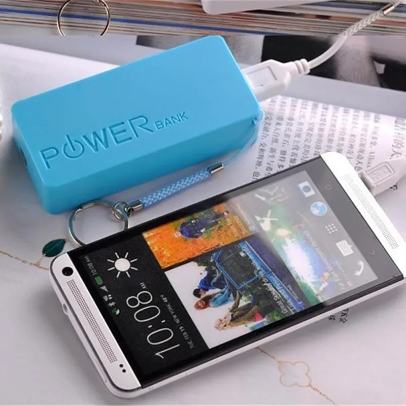 KEITHNICO 1 шт. без веревки 5600 мАч 2X 18650 USB Power Bank Модный чехол для зарядного устройства