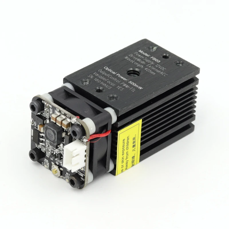 GKTOOLS 500 мВт 405 нм 12 В синий лазерный модуль 2,54-3 P ttl/ШИМ модуляция для DIY ЧПУ лазерный гравер регулируемый фокус FB03-500