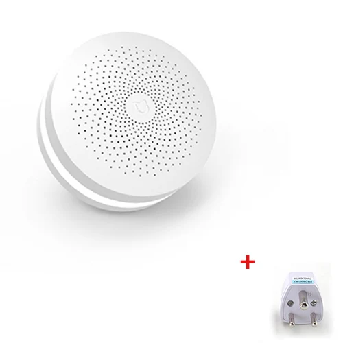 With US Adapter Xiaomi Mijia шлюз 2-й Версии умный дом многофункциональный домашний комплект для Xiaomi Mijia датчик температуры дверей и окон - Цвет: With US Adapter
