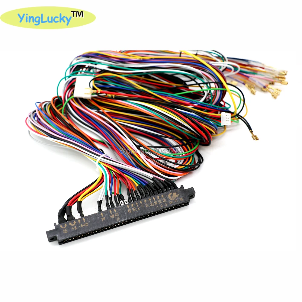 Фото Yinglucky Jamma 28 штырь проводки для аркадных игр veideo pandora box с 5 6 проводами для экшн-кнопок для аркадных игровых машин/шкафов №3
