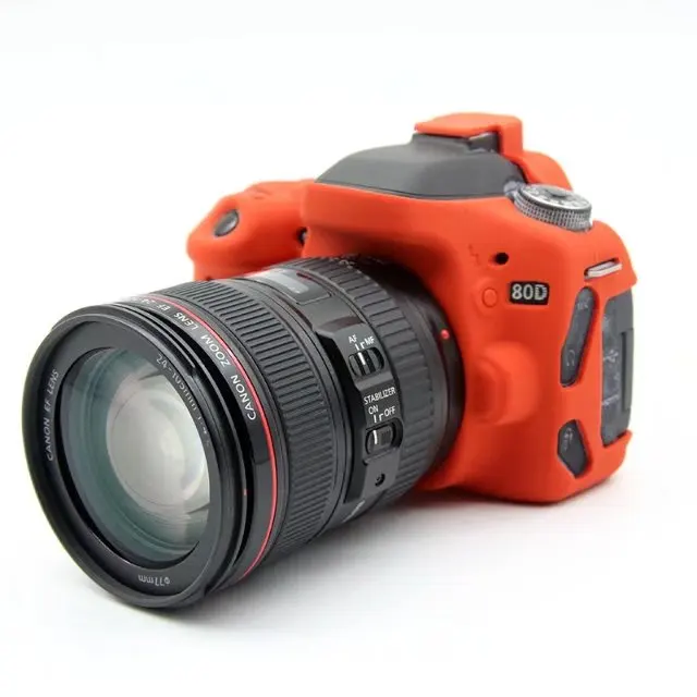 Новый мягкий силиконовый резиновый защитный чехол для камеры Canon EOS 80D|for canon eos|camera