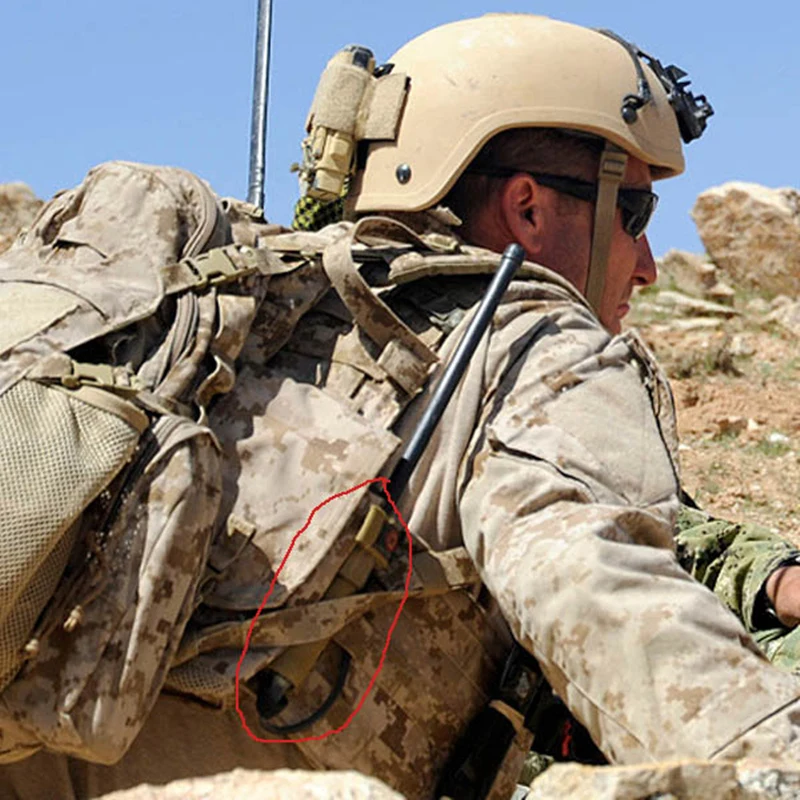 

Emersongear Tactical Military Radio Antenna Relocation Small Molle Pouch Emerson Army Airsoft Combat Gear EM8326A Dark Earth