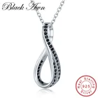 Новый высокое качество 925 стерлингового серебра ювелирные украшения мода обручальные кольца ожерелья для женщин свадебные жемчужные ожерелья подвески P136