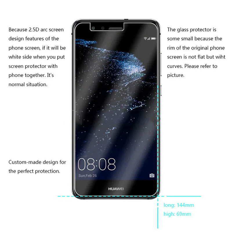 MRGO закаленное стекло для Huawei P10 Lite экран сотовой телефон защитная пленка чехол на