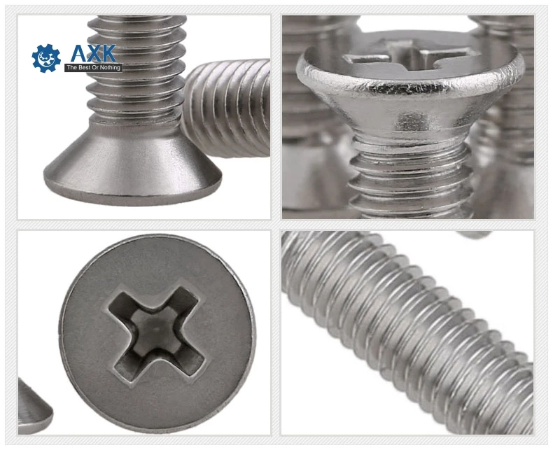 Машинный винт 1/4 шт./лот болт с плоской головкой Verbus Ripp Phillips нержавеющая сталь и