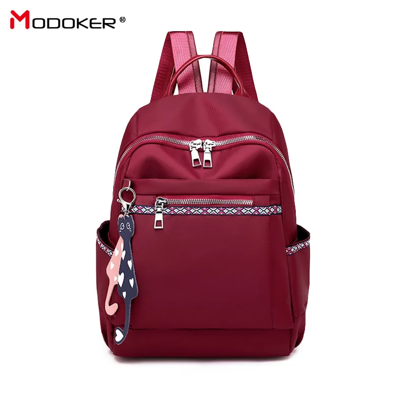Modoker рюкзак женский кожаный 2019 школьные сумки для девочек подростков простой
