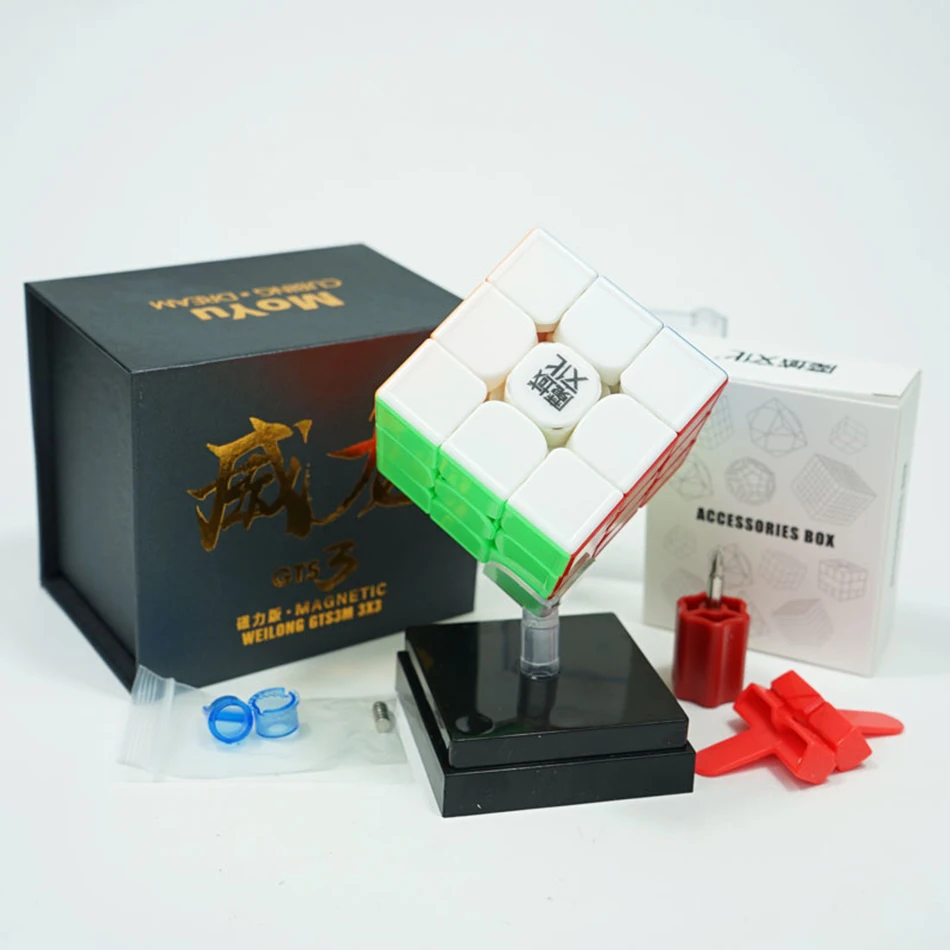 Ограниченная серия MoYu Weilong GTS3M синий 3x3x3 GTS V3 Магнитный куб головоломка