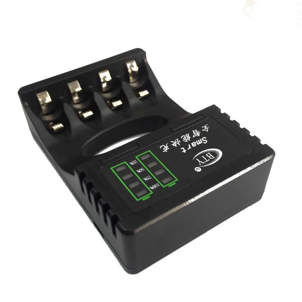 4 слота светодиодный дисплей питания USB умное зарядное устройство для AA AAA 5 или 7