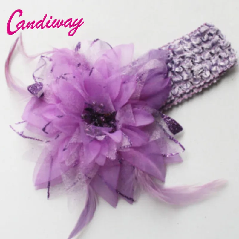 Модные фиолетовые заколки для волос женщин и девочек свадебные с цветами