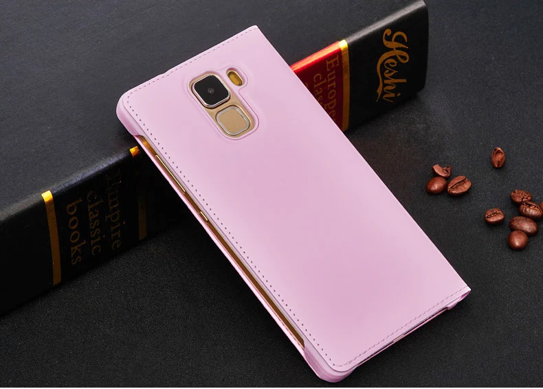 Чехол для Huawei Honor 7 dual Вид из окна флип искусственная кожа задняя крышка 7|case for huawei