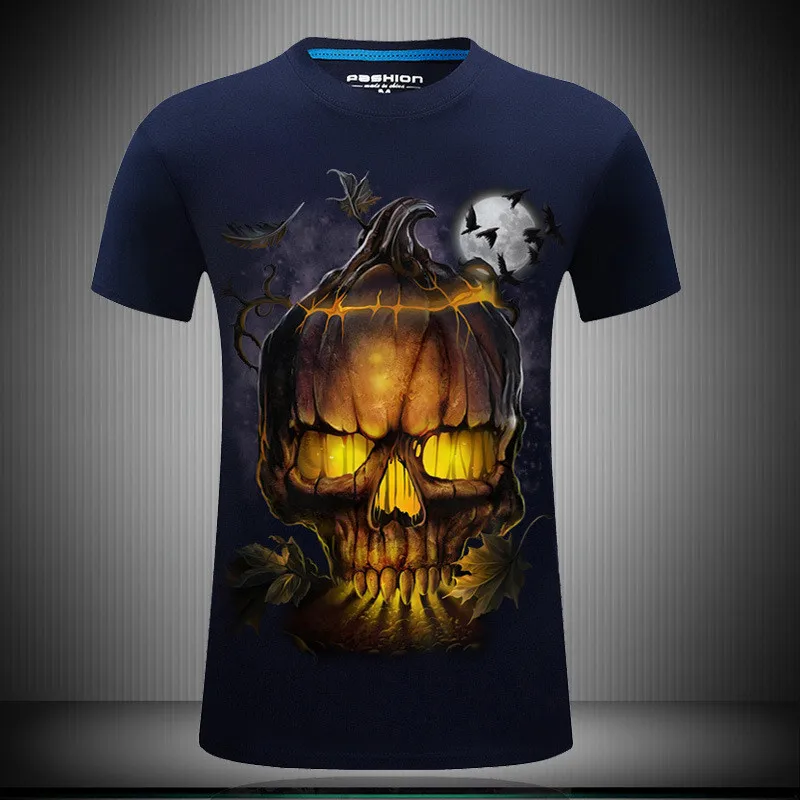 Футболка с 3D-принтом Fire Skull для мужчин и женщин футболка коротким рукавом в стиле