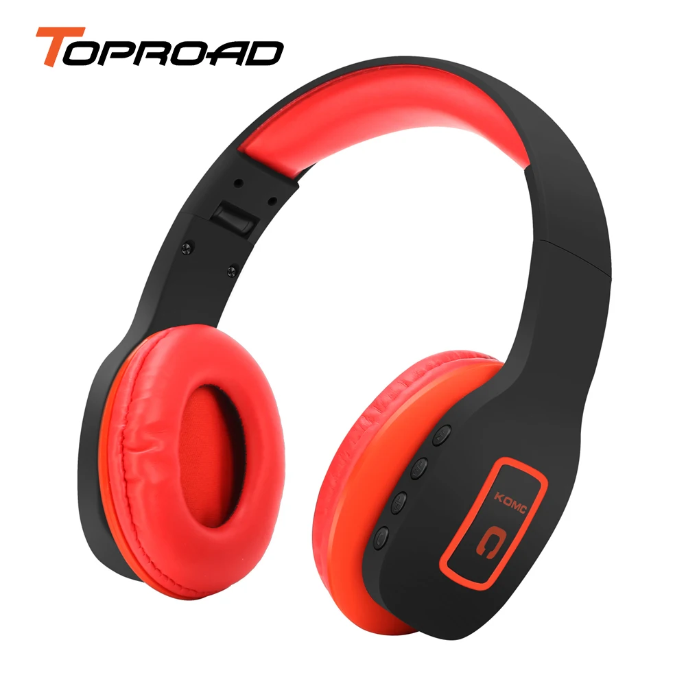Toproad складные наушники bluetooth стерео объемный Беспроводной гарнитура с микрофоном