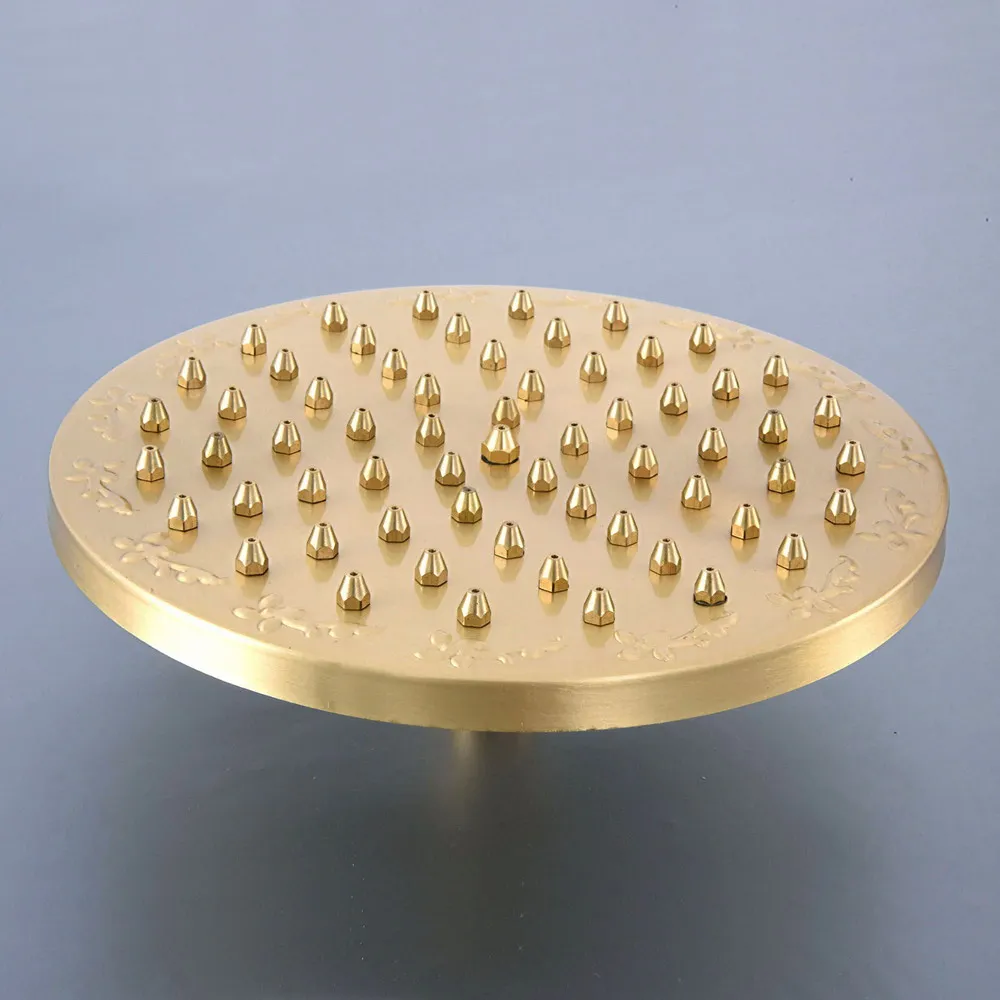 8-дюймовая матовая Античная латунная круглая душевая лейка для ванной комнаты с