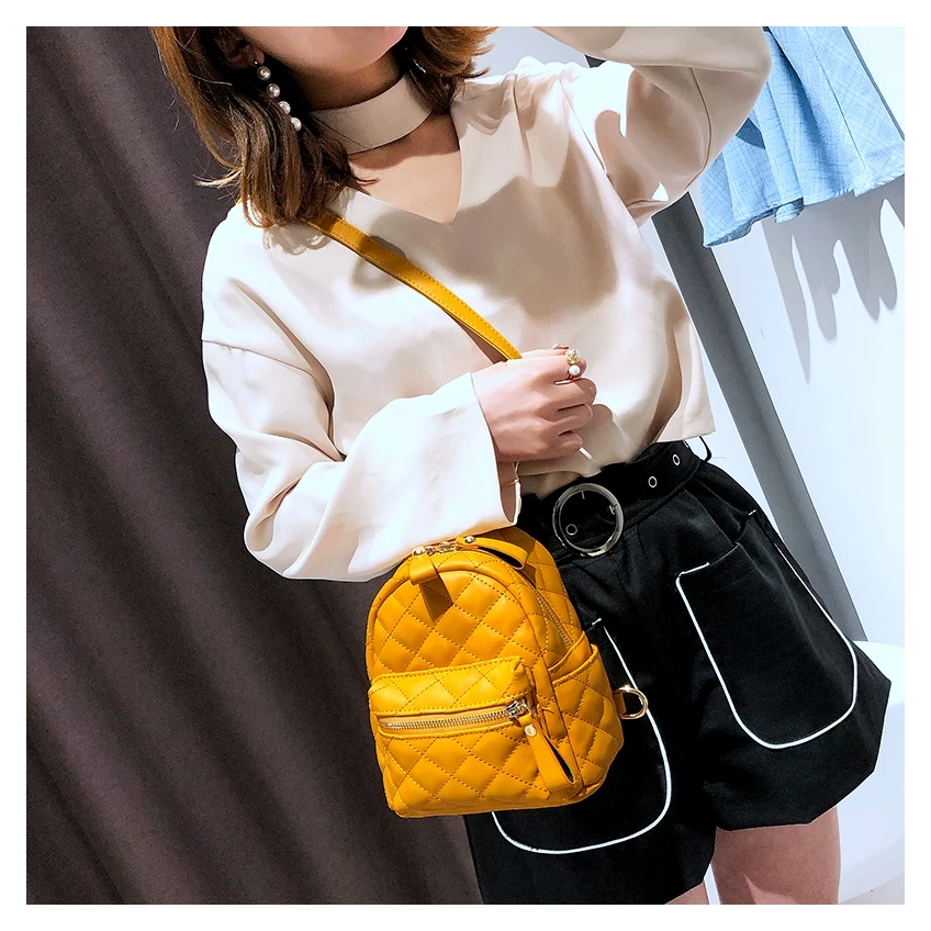 Beiluoshi women's Новая модная Южнокорейская версия стильного мини-рюкзака женский рюкзак повседневный рюкзак
