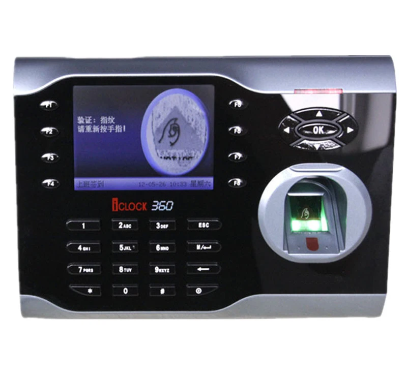 Высокая скорость ZK отпечатков пальцев посещаемость времени терминал Iclock360 125 кГц