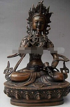 

Медь Латунь КИТАЙСКИХ ремесел декора чения Азии 0 Старый Тибет Тибетский Бронзовый Ваджрасаттва Sempa Дордже Статуя