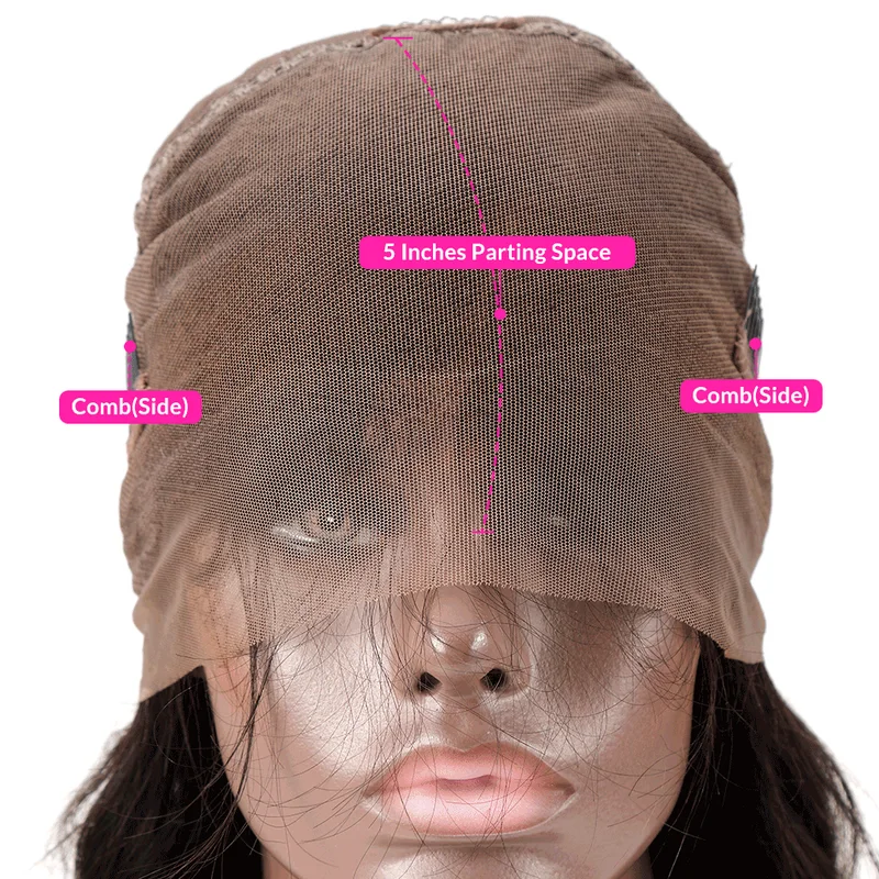 

RucyCat Brazilian Human Hair Remy Long Full Lace Front Wig 360 Lace Frontal Wigs For Women Black Pre-Plucked With Baby Hair