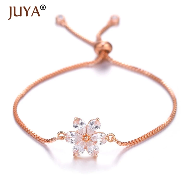 Rose gold copper zircon bracelet femme latest design 10 styles fashion charms evil eye bracelets for men women armband pulsera - Окраска металла: Rose gold