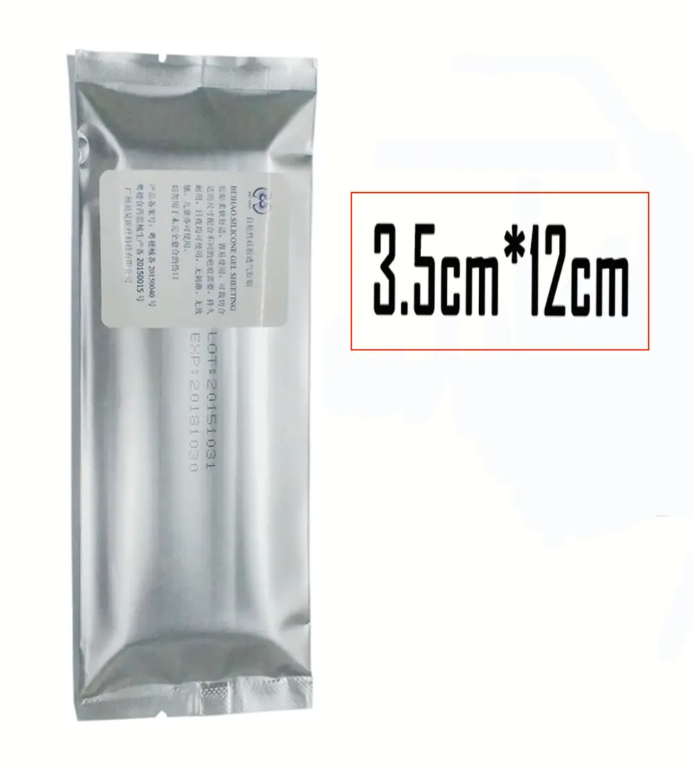 3.5cmX12.5cm 3,5*12 см 1 шт органический силиконовый гель шрам терапия патч быть мыть и повторно использовать - Цвет: 3.5cmX12.5cm