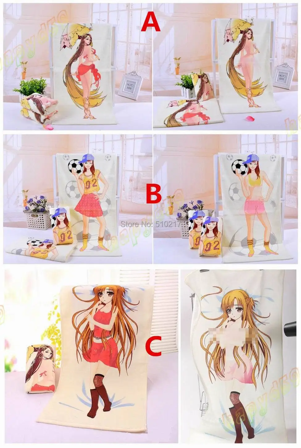 40pcs Novel sexy beauty soccer girl undressing magic towel heating undress discoloration face birthday Day gift | Дом и сад