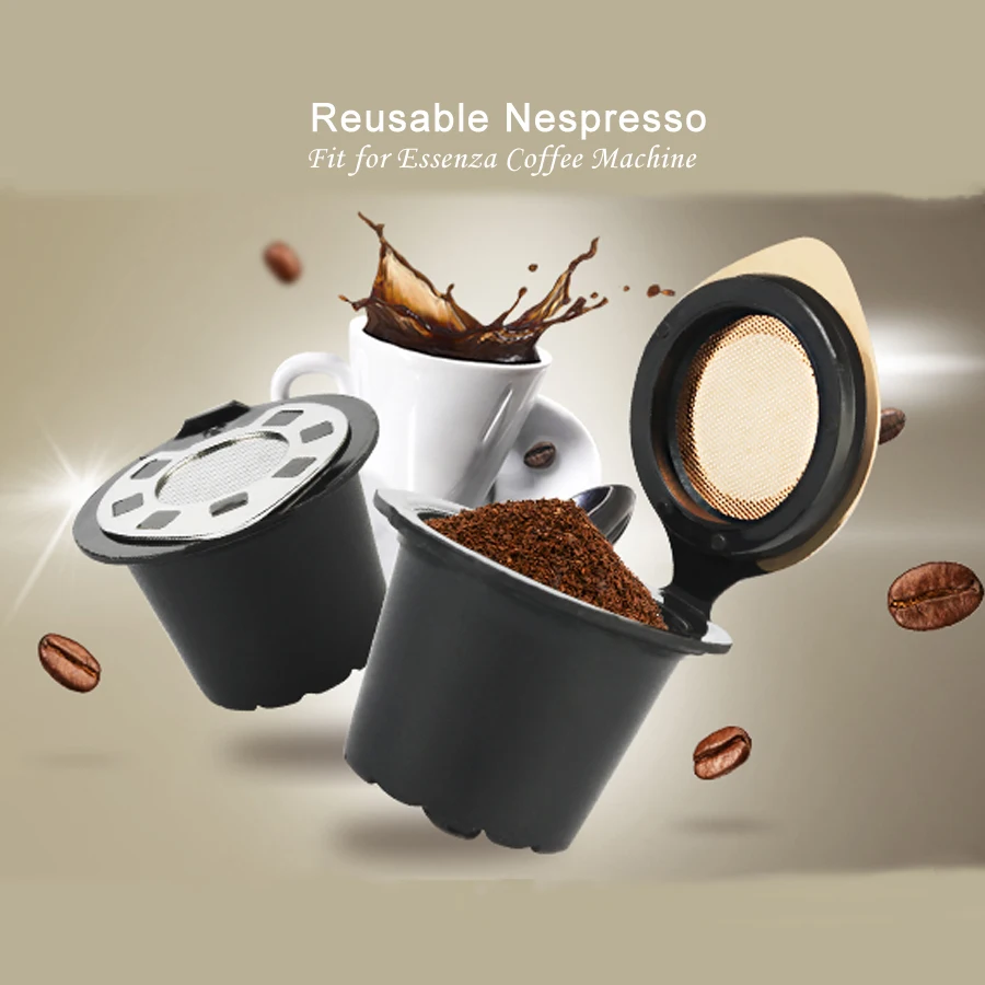 Многоразовые кофейные капсулы iCafilas Nespresso с пластиковым фильтром подарок на день