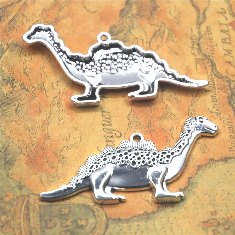 3 шт./лот Nessie charm античное тибетское серебро Loch Ness monster dinosaur Charms подвеска 31x62mm|charm