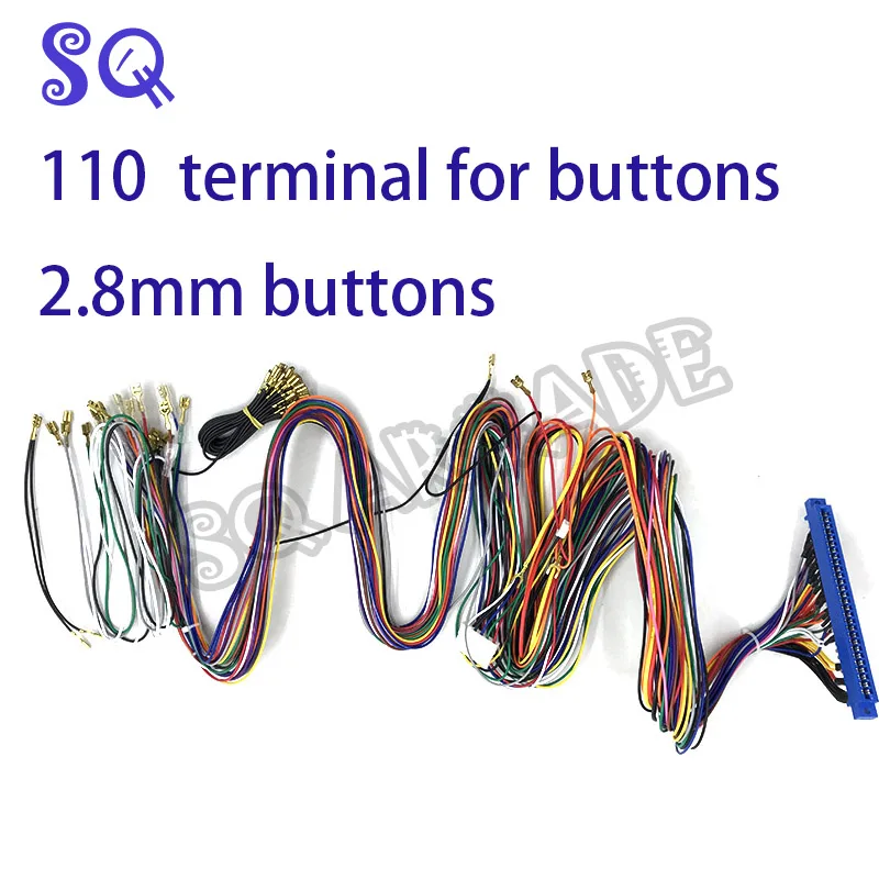 small connectors Жгут проводов для Jamma с 5 6 кнопок действия провода Jamma 28 pin с 5 6 кнопок провода для аркадной игровой машины аксессуары для шкафов - Цвет: small connectors