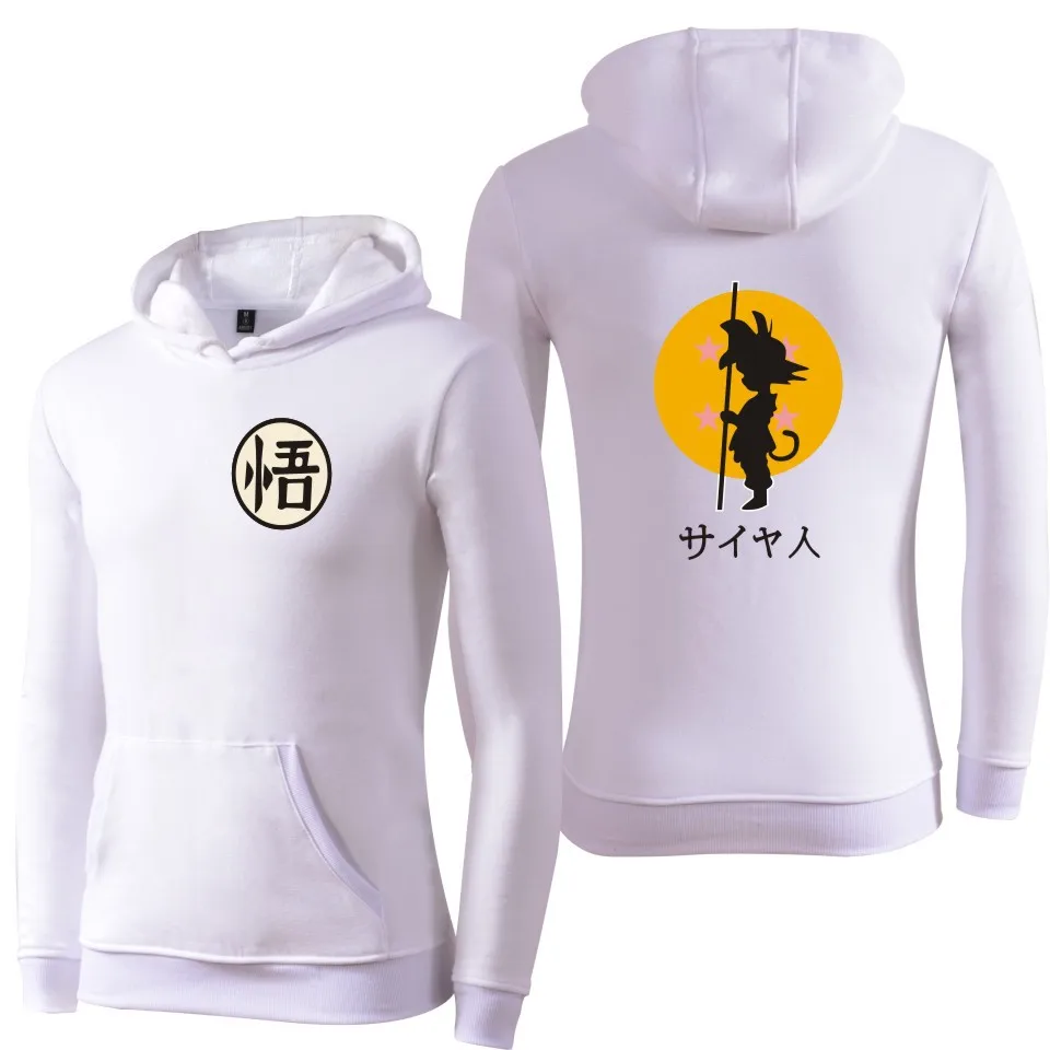 Liesa хлопок Dragon Ball Толстовка Повседневное Зимние флисовые кофты Для мужчин High Street