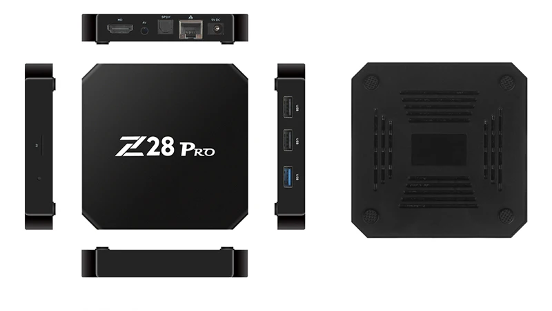 Chycet Z28 PRO Smart Android 7,1 ТВ приставка RK3328 четырехъядерный 64 бит 4 к H.265 USB3.0 2 Гб 16 Гб мини ПК WiFi LAN HD медиаплеер Z28