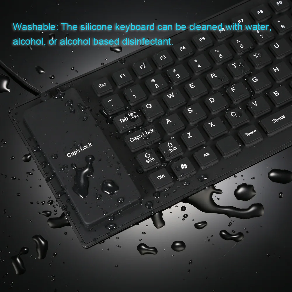USB клавиатура складная силиконовая непромокаемая 85 клавиш|silicone keyboard|keyboard keyboardwired