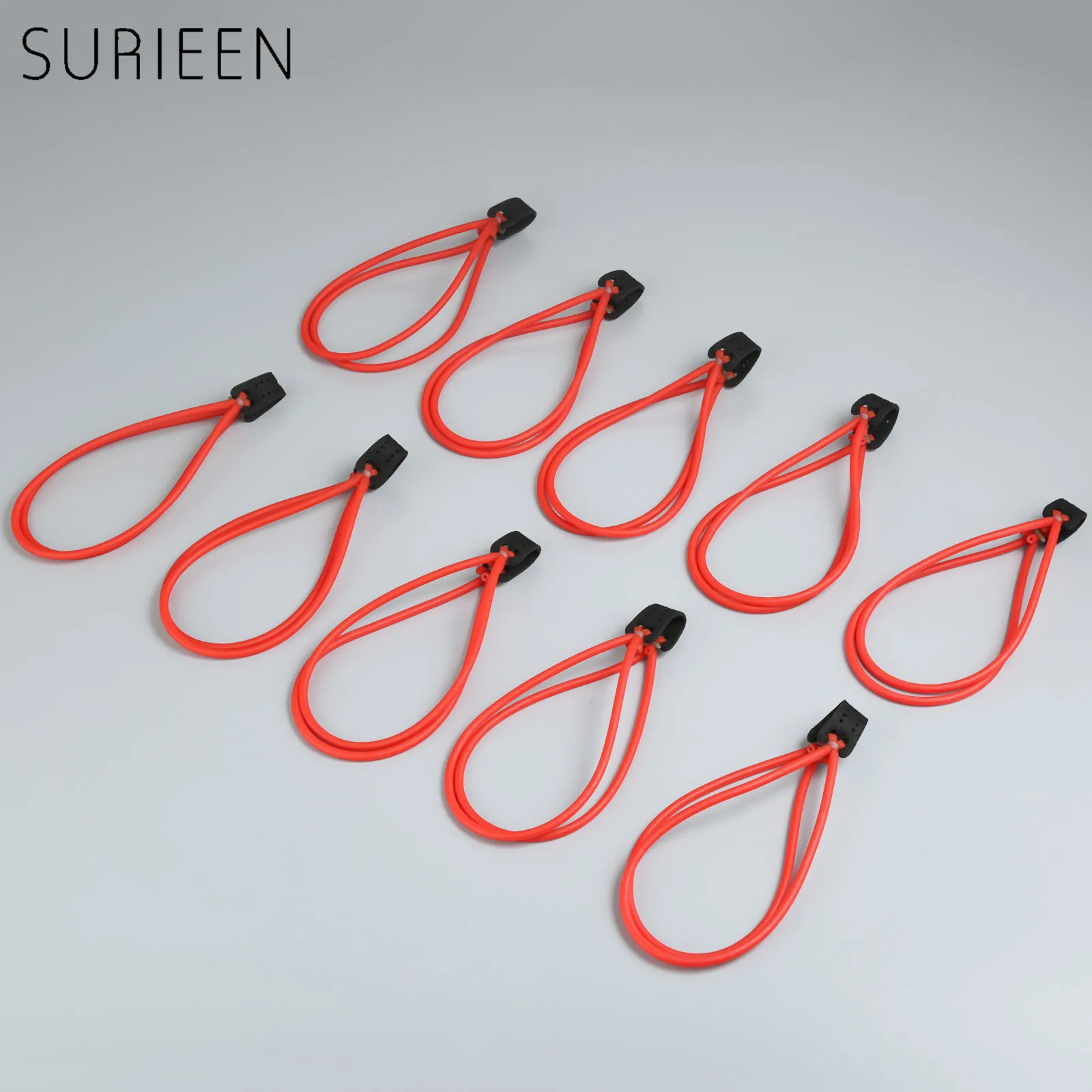 SURIEEN 10 шт. Мощная Рогатка Резиновая лента Охотничья катапульта рогатки