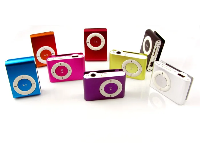 Новый большой продвижение зеркало Портативный MP3 player мини клип плеер Спорт Mp3