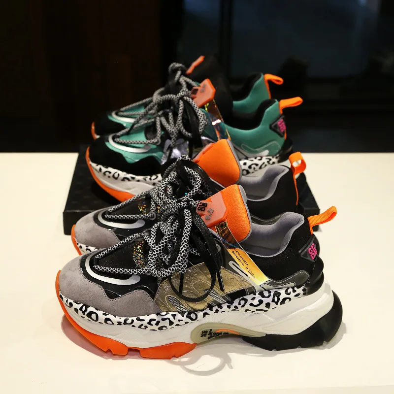 Кроссовки женские на платформе повседневная дышащая обувь модные брендовые в