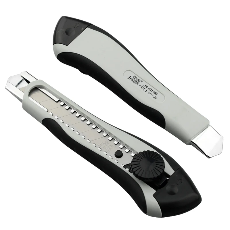 

JERXUN Art Knife Trapezoid Wallpaper Carpet Knife Metal Stainless Steel Large Small Size Knife Blades