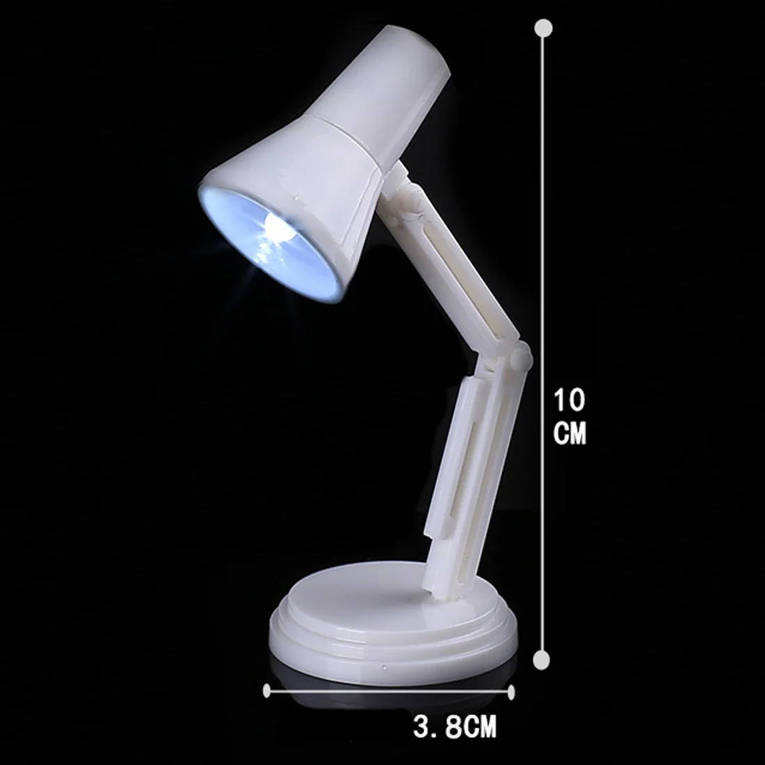 

New Arrival 1pc Portable Mini Folding LED Desk Lamps 4.5V Book Reading Light Book Lights for Night Study Readers