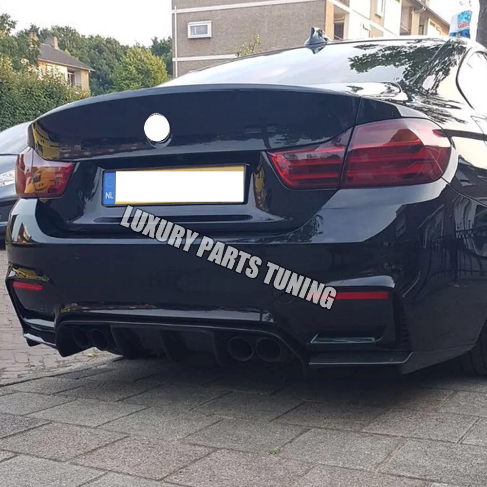 M3 M4 углеродного волокна задний бампер диффузор спойлер с сплиттер для BMW F80 F82 купе