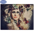 Алмазов картина бабочки камни в форме ромба камни изображение мозаики стразами круглый дрель С кристалалми и стразами Вышивка Полный дисплей