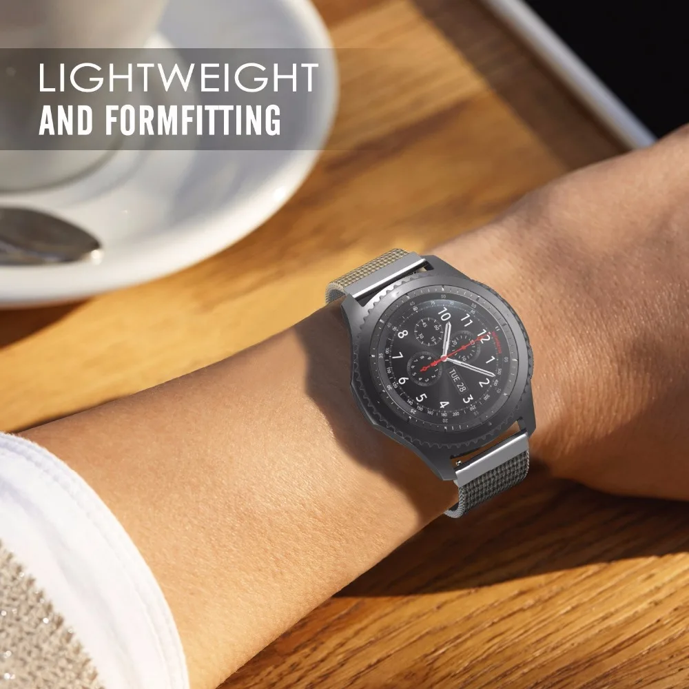 Нейлоновый ремешок для часов Samsung Gear S3 Frontier S2 Классический быстросъемный браслет