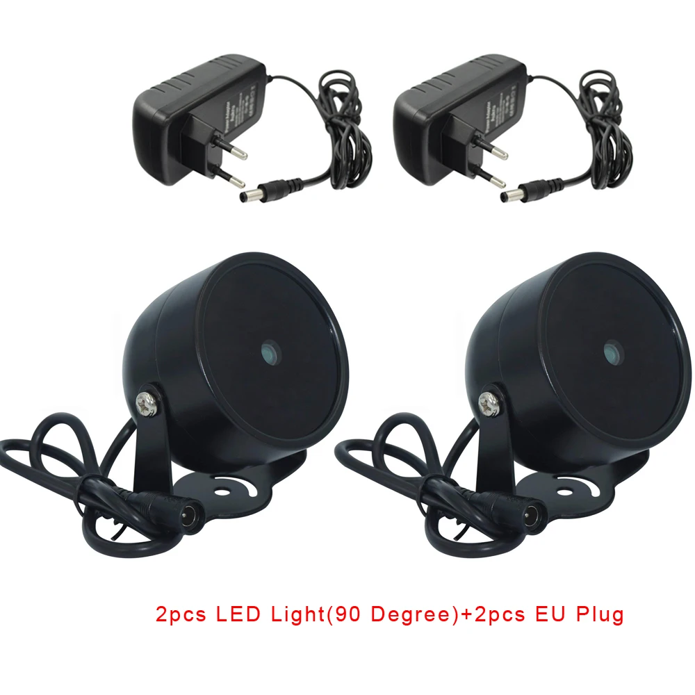 2pcs Light with EU CDYCAM 2 шт 4 массива ИК светодиодный осветительный Светильник ИК инфракрасный металлический водонепроницаемый заполняющий светильник для камеры видеонаблюдения ночного видения - Цвет: 2pcs Light with EU