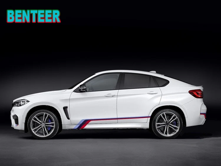 3 цвета KK новые наклейки на боковые кузова автомобиля M performance для BMW F30 F10 F20 E90 E60 E40